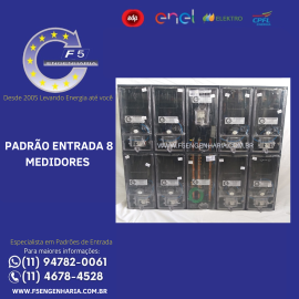 PADRO ENEL 8 MEDIDORES (DISJUNTORES 63A)  Cod: 6497