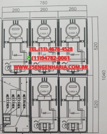 PROJETO ELTRICO PARA 5 MEDIDORES Cod: 107