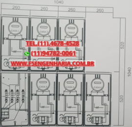 PROJETO ELTRICO PARA 6 MEDIDORES Cod: 108