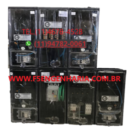 CAIXA DE LUZ 4 MEDIDORES CPFL POLICARBONATO COMPLETA cod: 5954L